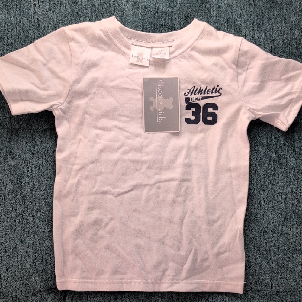 Koala Kids White Short Sleeve Tee Classic Cotton